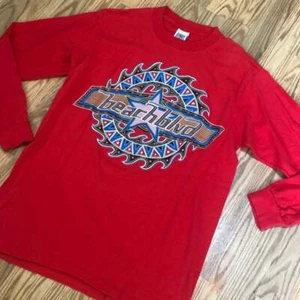 VINTAGE Shirt VISION STREET WEAR Erwachsene Large rot T-SHIRT L Langarm Skater - Bild 1 von 7