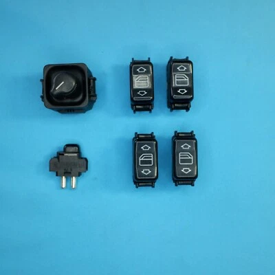 Juego de interruptores de espejo retrovisor ventana consola mercedes w124 94-95 oem 129 820 06 10 Foto 1 de 4