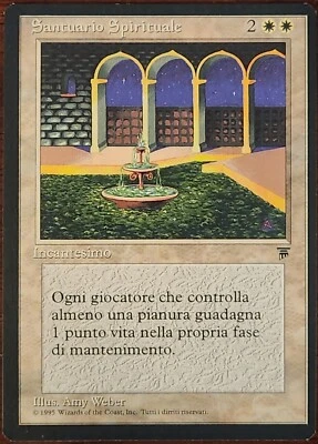 MTG Spiritual Sanctuary Italian Legends Magic the Gathering NM - Image 1 of 2