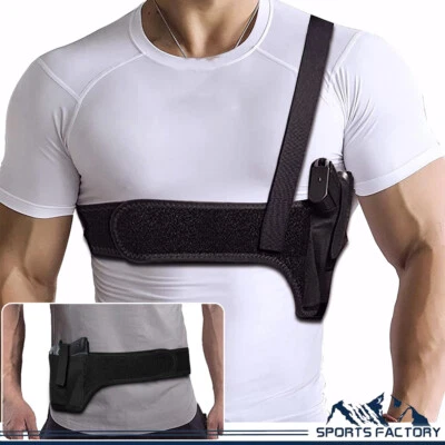 Shoulder Chest Gun Holster For Pistol Concealed Carry Universal Comfort Underarm - Image 1 of 4