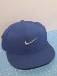 Nike True Fitted Blue Men's Hat Cap OSFM Med/Lrg - Picture 1 of 8
