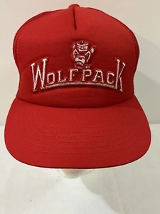 Vintage NC State Wolfpack snap back hat Medium/Large 7-7/58 Joy Insignia Inc. - Picture 1 of 12