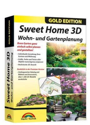 Sweet Home 3D Wohn- und Gartenplaner inkl. PDF Handbuch - PC Download Version - Bild 1 von 4