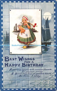 R379733 Best Wishes for a Happy Birthday Solomon Brother Series No 433 1916 - Picture 1 of 4