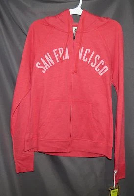 Sudadera con Capucha San Francisco CA Algodón Poli Cremallera Talla Pequeña Todd Snyder Nueva con Etiquetas Orgullo Local Foto 1 de 2