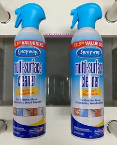 (2-Pack) SPRAYWAY Multi-Surface Cleaner Deodorizer APPLIANCE GRANITE GLASS WOOD - Picture 1 of 2
