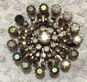 Vintage Signed Weiss Rhinestone Brooch - Picture 1 of 6