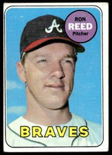1969 Topps 177 Ron Reed   Atlanta Braves  Baseball Card