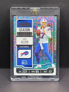 Josh Allen RARE MOJO REFRACTOR INVESTMENT CARD SSP PANINI BILLS MVP ROY MINT - Picture 1 of 2