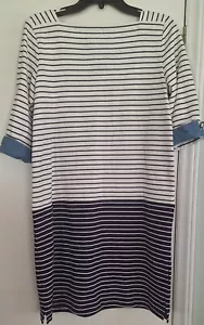 Mariners Grade Nautical Joules Dress Beach Boating Blue & White 8 New Tags - Picture 1 of 8