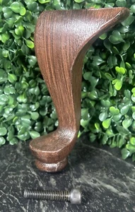 Vintage Replacement Leg For Queen Anne Bed Foot Stool 5.5 Inches Plastic Wood - Picture 1 of 9