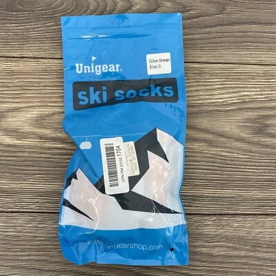 Nuevos calcetines de esquí Unigear unisex pequeños naranjas nuevos en caja snowboard Foto 1 de 3