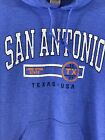 San Antonio Texas Lone Star State Niebieska Bluza z kapturem Damska Rozmiar Medium