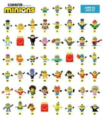 DREAMWORKS Minions Despicable Me Toys Mini Action Figures Party Favors Decorations Supplies