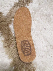 Plantilla de repuesto SOLO pie izquierdo HEY DUDE plantilla de corcho UE 38 / EE. UU. para mujer 7 - Imagen 1 de 2