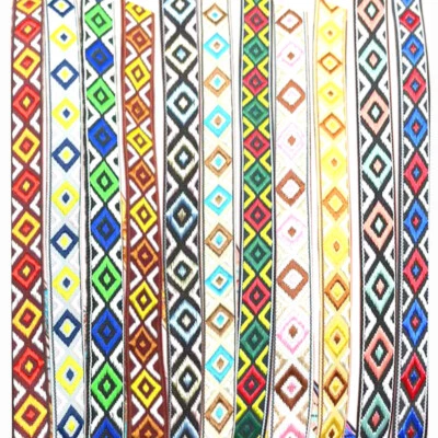 Jacquard Trim Braid or Embroidered Ribbon Craft Sewing Retro Boho Ethnic Scandi - Image 1 of 4