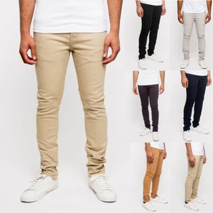 Victorious Men's Super Skinny Fit Stretch Colored Denim Jeans Pants DL1001 - Picture 1 of 31