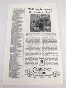 Cantilever Shoes Vtg 1926 Print Ad Mother With Children Advertising Art - Picture 1 of 3