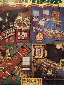 Debbie Mumm Quilt Pattern Applique Pattern Book Fabric Frenzy - Picture 1 of 4