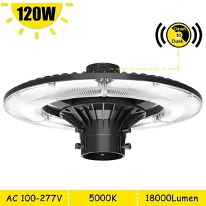 LED Post Top Light 120W 18000LM 120V Dusk to Dawn with Photocell Landscape Lamp - Picture 1 of 12