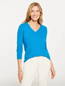 Talbot Cashmere V-Neck Sweater,  Size M, New Arrival, New  W/ $199.00 TAG - Picture 1 of 3