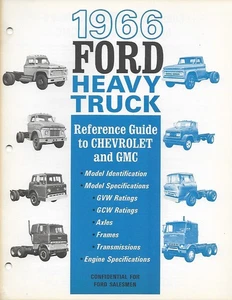 Brochure - Ford - Heavy Truck Reference Guide to Chevrolet GMC - 1966 (T4624) - Bild 1 von 2