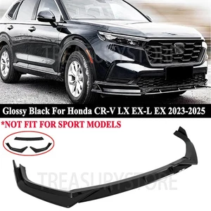 Fit For Honda CR-V 2023-2025 V Style Glossy Black Front Bumper Lip Splitter Kit  - Bild 1 von 9