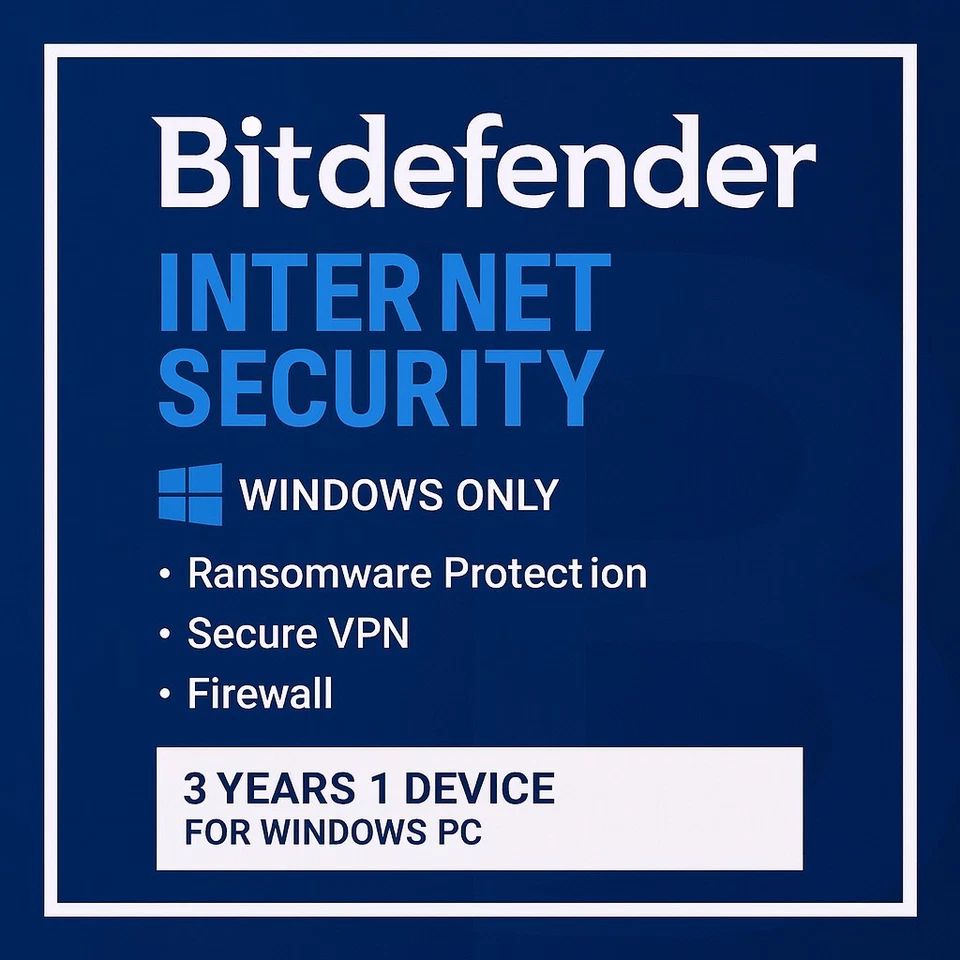 Bitdefender Internet Security - 3 Year 1 Device - Image 1 of 2