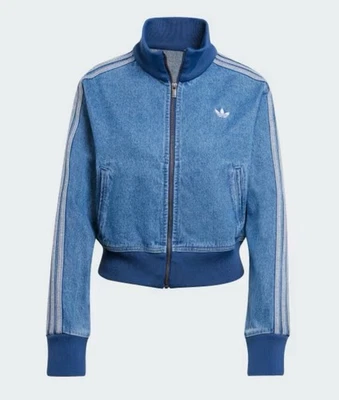 Chaqueta deportiva Adidas Adicolor Denim índigo | Talla grande | JD2570 para mujer Foto 1 de 4