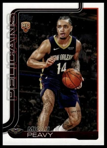 2025-26 Topps #241 Micah Peavy Rookie - Bild 1 von 2