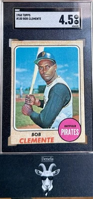 1968 Roberto Clemente Topps Baseball #150 SGC VG/EX+ 4.5 HOF Pittsburgh Pirates - Image 1 of 2