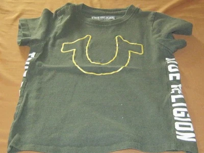 Camiseta True Religion Chicos Talla 4T, Gráfico Verde, S/S Foto 1 de 4