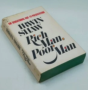 Rich Man, Poor Man - Irwin Shaw - Vintage 1976, Ninth Printing, Paperback PB VGC - Picture 1 of 6