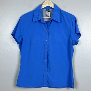 The North Face Women's Lightweight Blue Button Up Shirt Size M; Outdoor - Picture 1 of 10