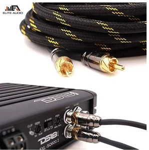 Elite Audio PRO 100% Copper 2 Channel 6 ft RCA Audio Interconnect Stereo Cable - Picture 1 of 4