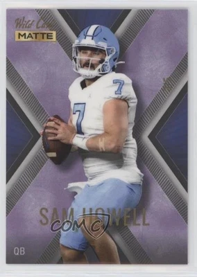 2022 Matte SP Exclusive X-Plode Football Blue/Purple /5 Sam Howell Rookie RC - Image 1 of 2