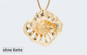 Anhänger Muschelform Messing gelbvergoldet X407 - Bild 1 von 1