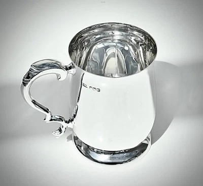 Fabulous Solid Sterling Silver Pint Tankard Mug By Emile Viner 1967: 313.6g - Изображение 1 из 4
