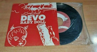 DEVO Baby doll 7" SPANISH PROMO SINGLE VINYL MADE IN SPAIN RAREST UNIQUE COVER - Image 1 of 3