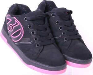 Heely's 770291 Propel 2.0 Pink Black Sneaker Roller Lace-Up Shoes Youth US 13C