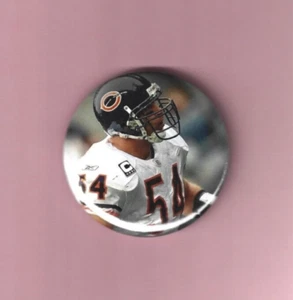 Brian Urlacher Chicago Bears 2" Pin Back NFL Button - Picture 1 of 2