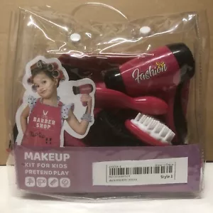 Girls Beauty Salon Set Pretend Play Hair Stylist Toy Kit with Barber Apron, H... - Picture 1 of 2