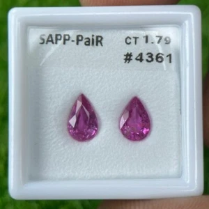 1,79 kt | Natur lose | Saphir | ROSA | Birnenform | Stepcut - Srilanka - Bild 1 von 5