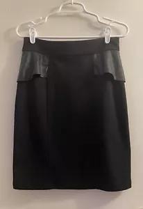 Women’s Sophia Vergara Black Peplum Pencil Skirt - Picture 1 of 3