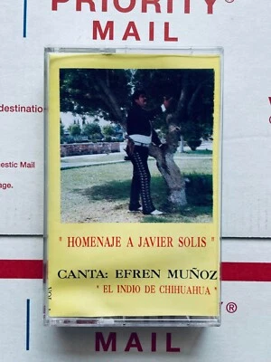 "Homenaje A Javier Solís" Canta: Efren Muñoz Indio De Chihuahua (Cassette, 1993) - Image 1 of 4
