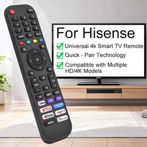 Ersatz Fernbedienung für Hisense Smart TV 4K UHD mit Netflix Prime Universal - Picture 1 of 7