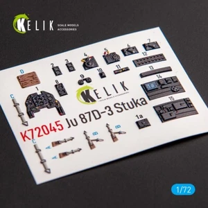 1/72 ResKit K72045 Junkers Ju 87D-3 Stuka - Interior 3D Decal for Special Hobby - Picture 1 of 5