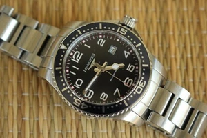 LONGINES HYDROCONQUEST BLAUE LÜNETTE PRO SCHWIMMER SAILOR TAUCHER WERKZEUG UHR + BOX SET - Bild 1 von 19