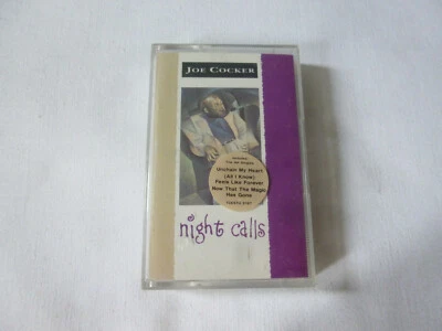 JOE COCKER ~ NIGHT CALLS ~ RARE 1992 UK BLUES ROCK CASSETTE TAPE ~ FAST SHIPPING - Image 1 of 4