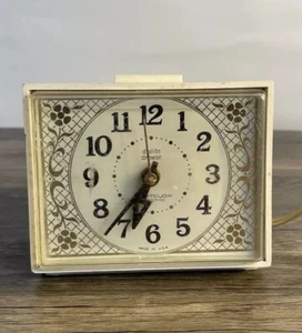 Reloj despertador eléctrico vintage Westclox Dialite Drowse modelo 22032 EE. UU. mediados de siglo - Imagen 1 de 6